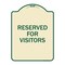 Signmission Reserved Parking Reserved Parking for Visitors Heavy-Gauge Aluminum Sign, 24" x 18", TG-1824-23041 A-DES-TG-1824-23041 - alternate 1
